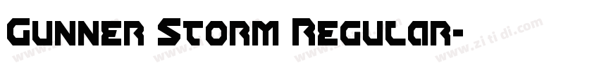 Gunner Storm Regular字体转换